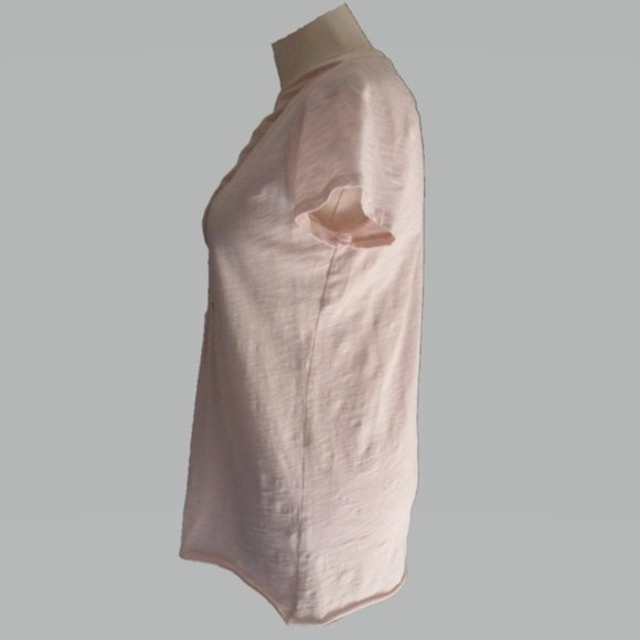 J Crew S Light Pink Deep V-Neck Top - Picture 2 of 4